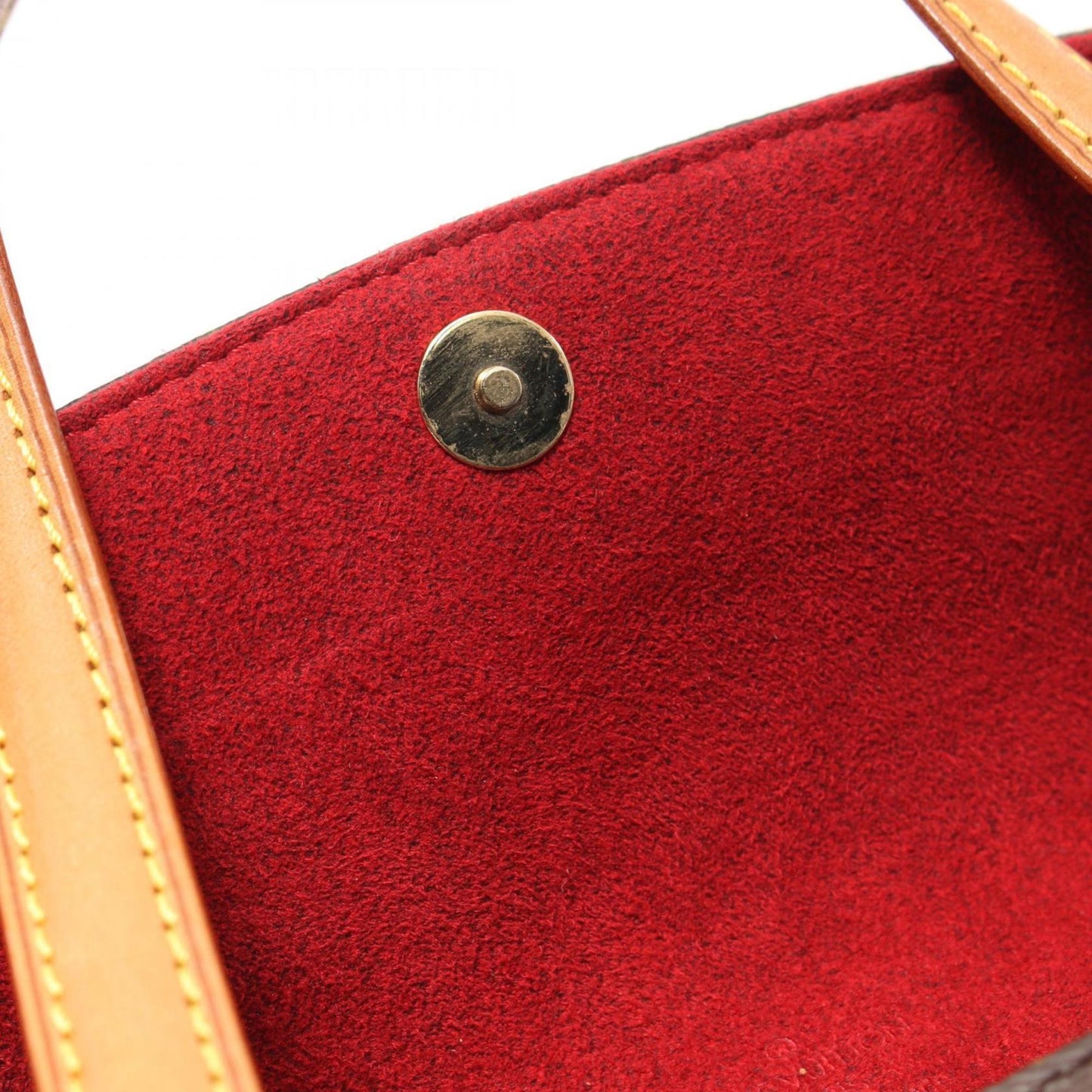 Louis Vuitton Sonatine Handbag Coated Canvas Leather Monogram