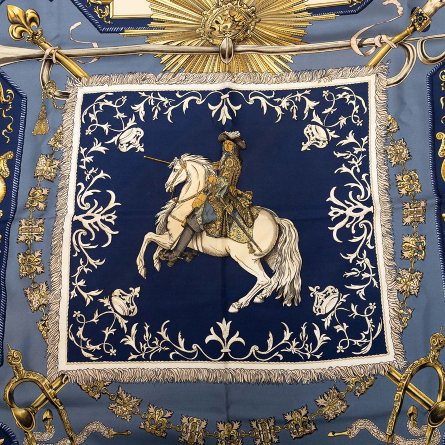 Herms Carr 90 Lvdovicvs Magnvs Louis Xiv On A White Horse Scarf