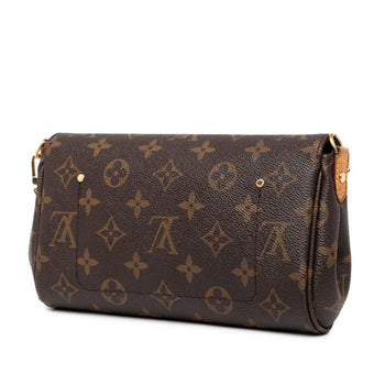 Louis Vuitton Monogram Favorite Pm Chain Handbag/Shoulder Bag 2Way M40717 Brown Leather