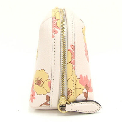 Coach Pouch C9018 Light Pink Leather Flower