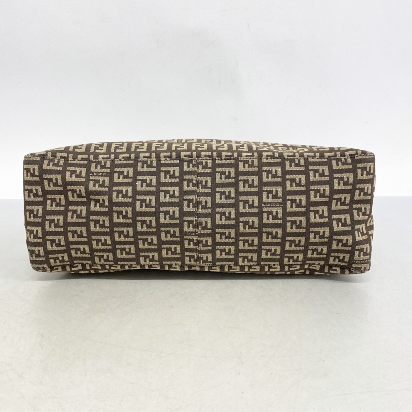 Fendi Zucchino Tote Bag In Brown Nylon Canvas