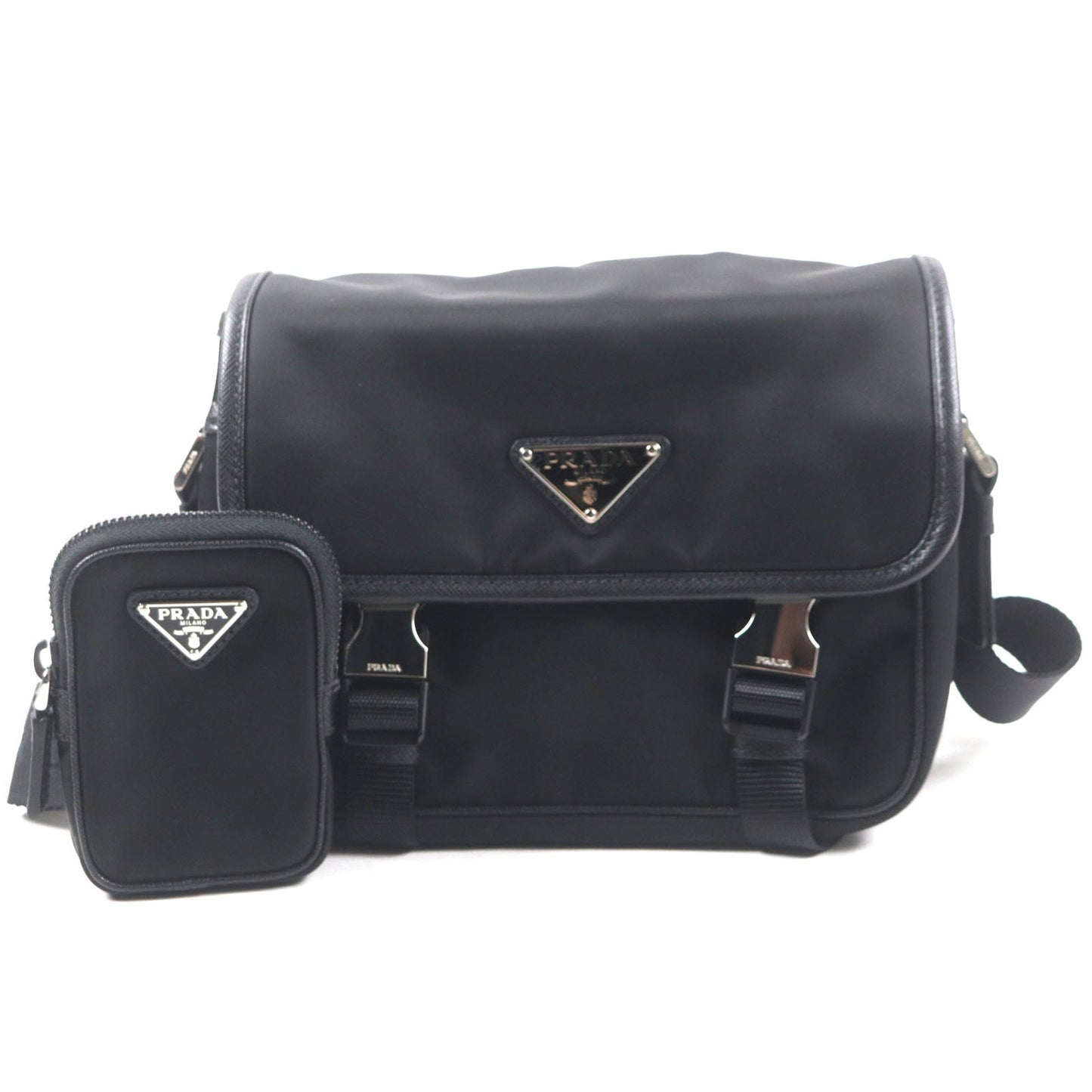 Prada 2Vd034 Triangle Logo Plate With Pouch