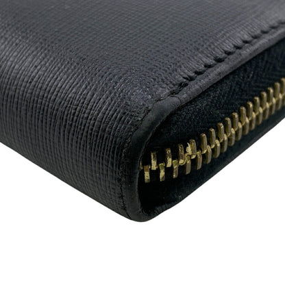Fendi 8M0299 Round Long Wallet Black