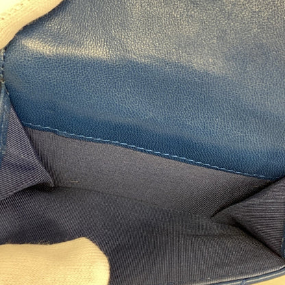 Chanel Tri-Fold Wallet 19 Lambskin Blue
