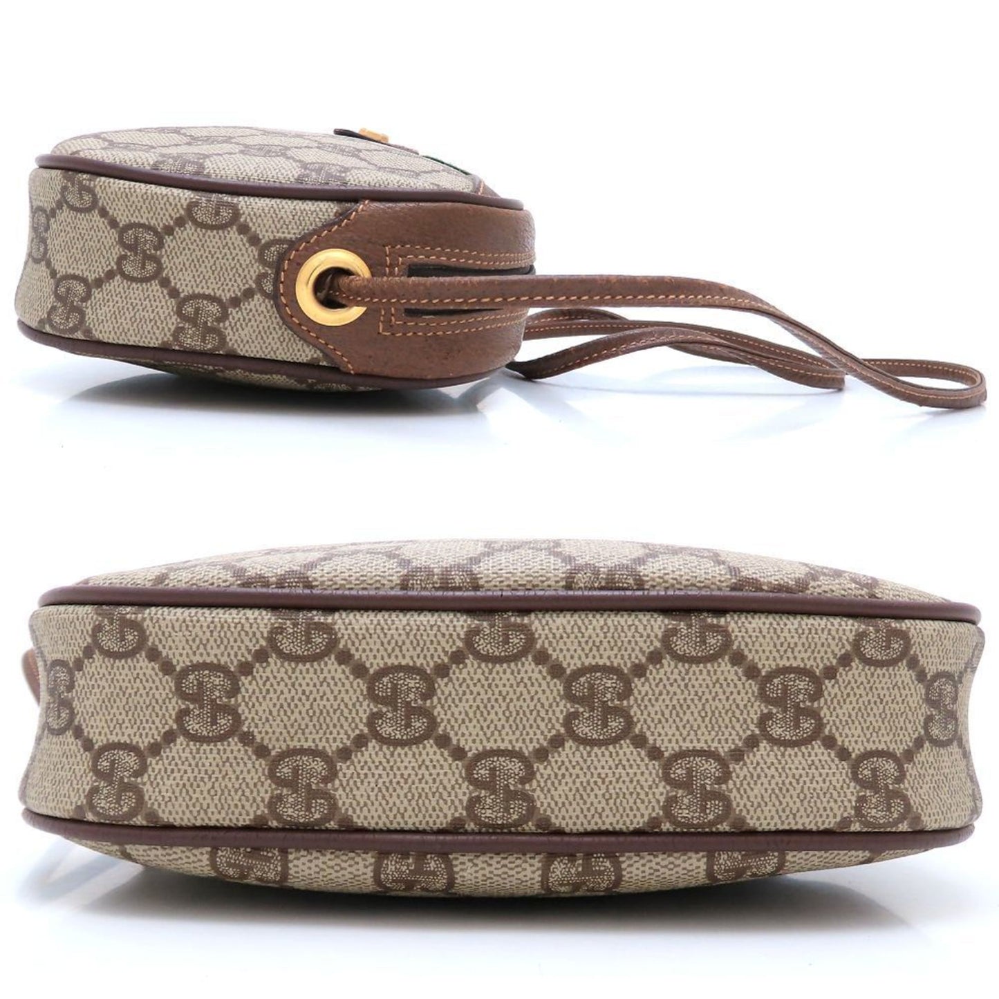 Gucci Gg Plus Sherry Line Old Gucci 007.58.6112 Shoulder Bag In Supreme Canvas And Leather