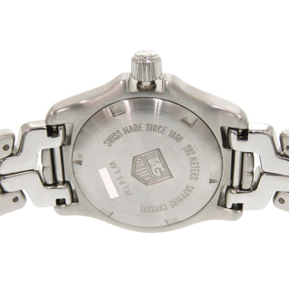 Tag Heuer Link Date Wt141M Stainless Steel Pink Shell Silver Quartz Watch 1582 Heuer