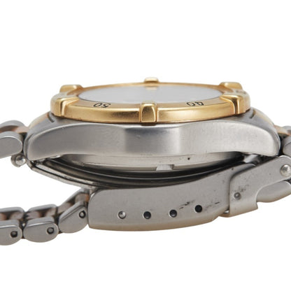 Tag Heuer Professional Watch 964.008-2 Quartz Gold Dial Stainless Steel Plated