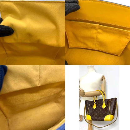Louis Vuitton Bag Phoenix Pm Brown X Yellow Jonquil Handbag Tote Shoulder 2Way