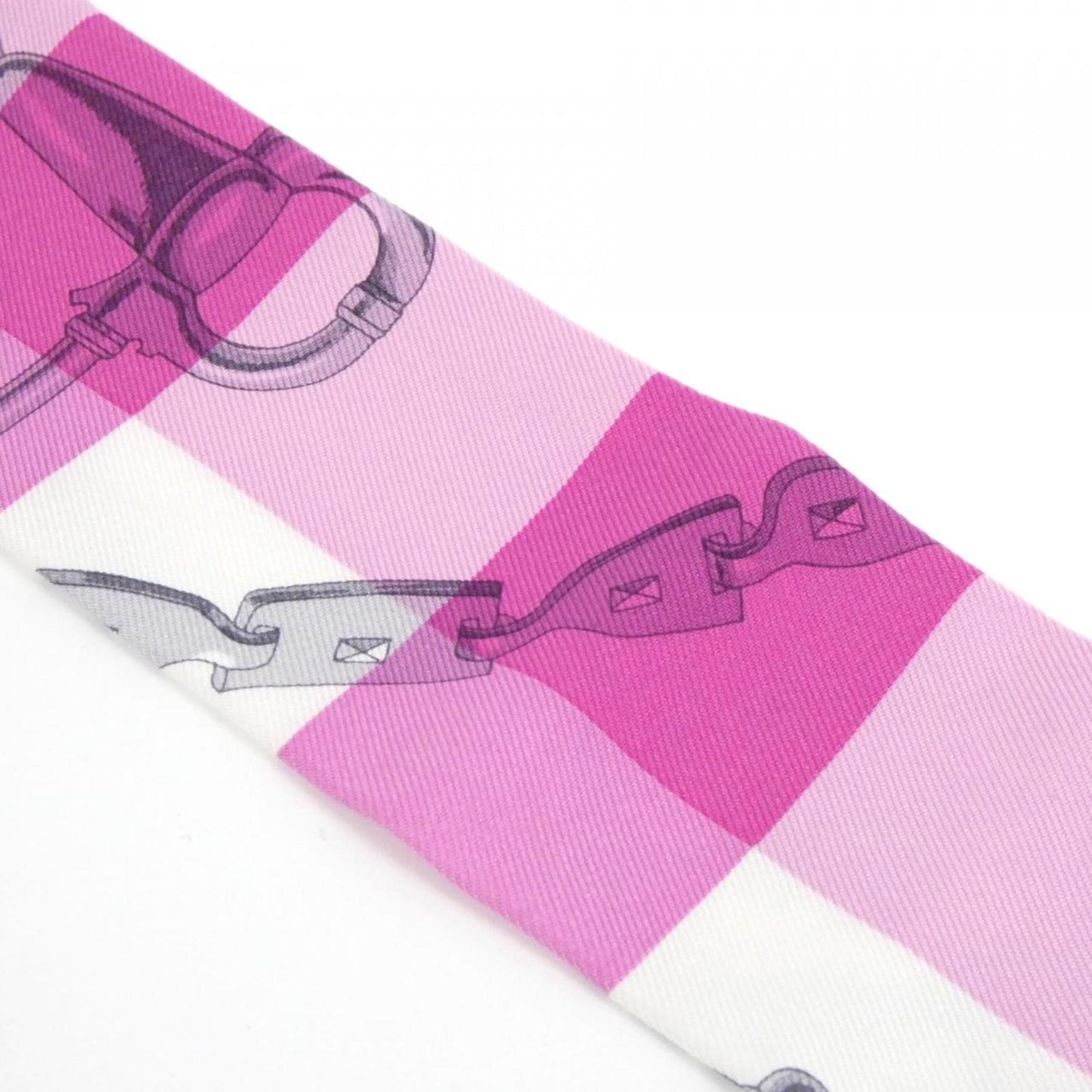 Hermes Mors Et Gourmettes Vichy Twilly Scarf 063206S