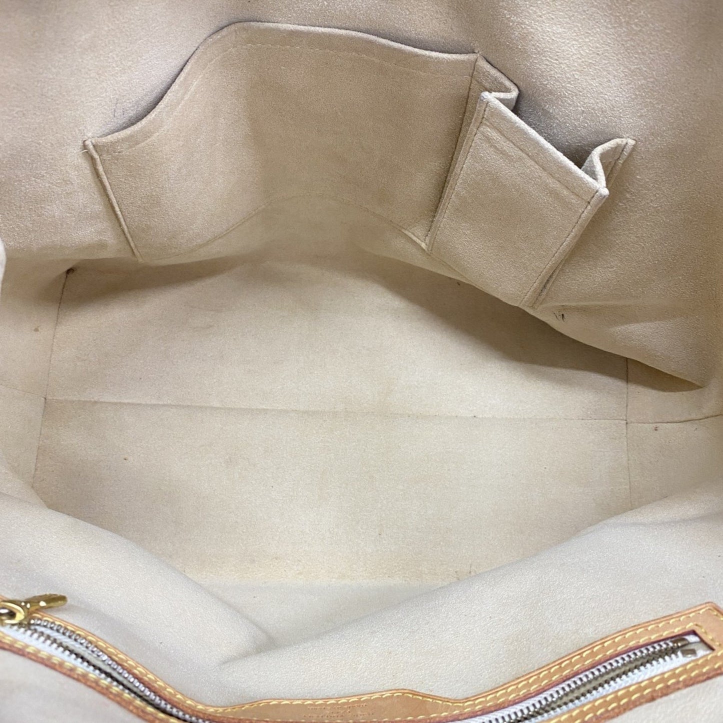 Louis Vuitton Damier Azur Hampstead Mm Tote Bag N51206 White