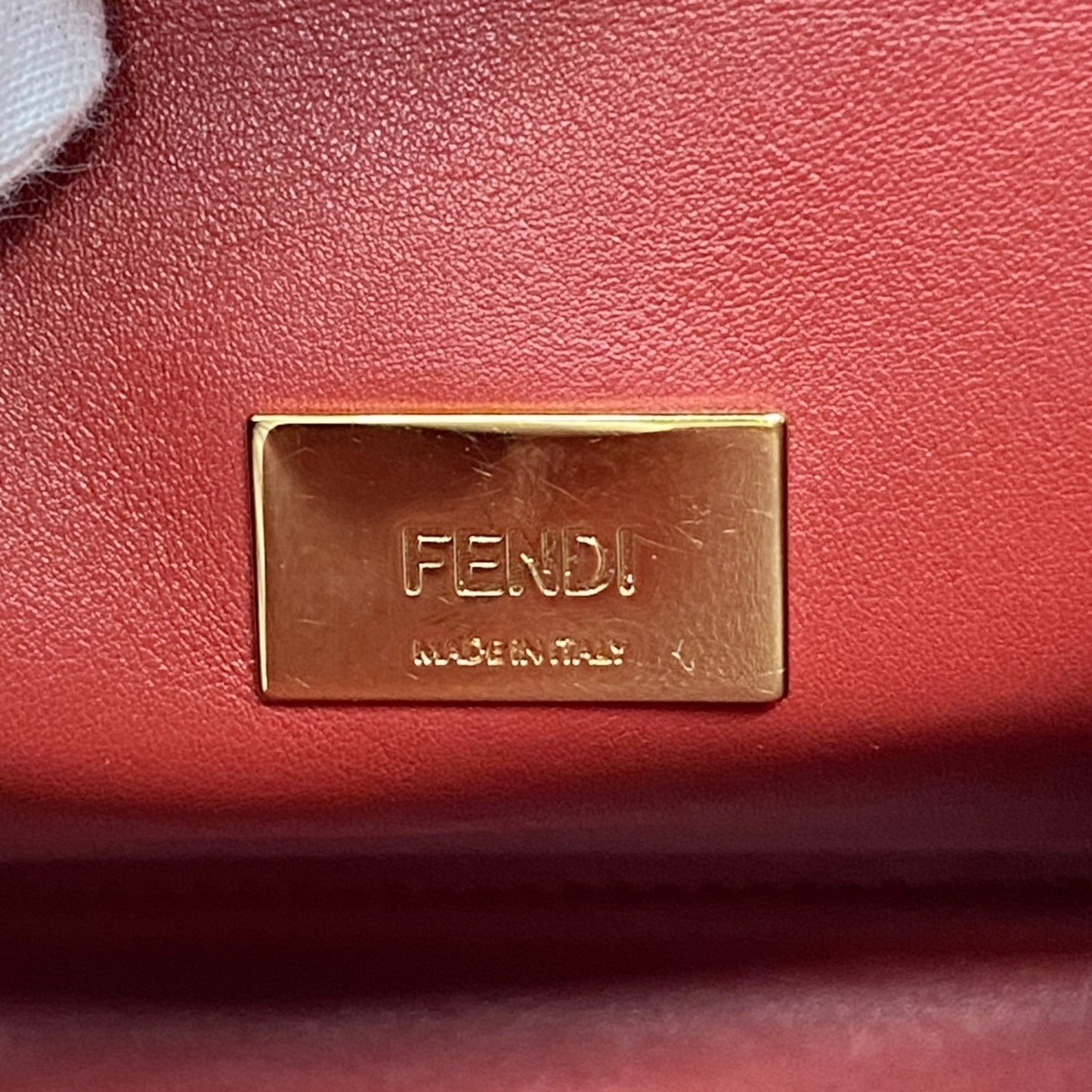 Fendi Peekaboo Leather Handbag
