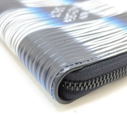 Louis Vuitton Louis Vuitton Long Wallet Zippy Vertical M82820 Navy Blue White Black Damier Rush Epi
