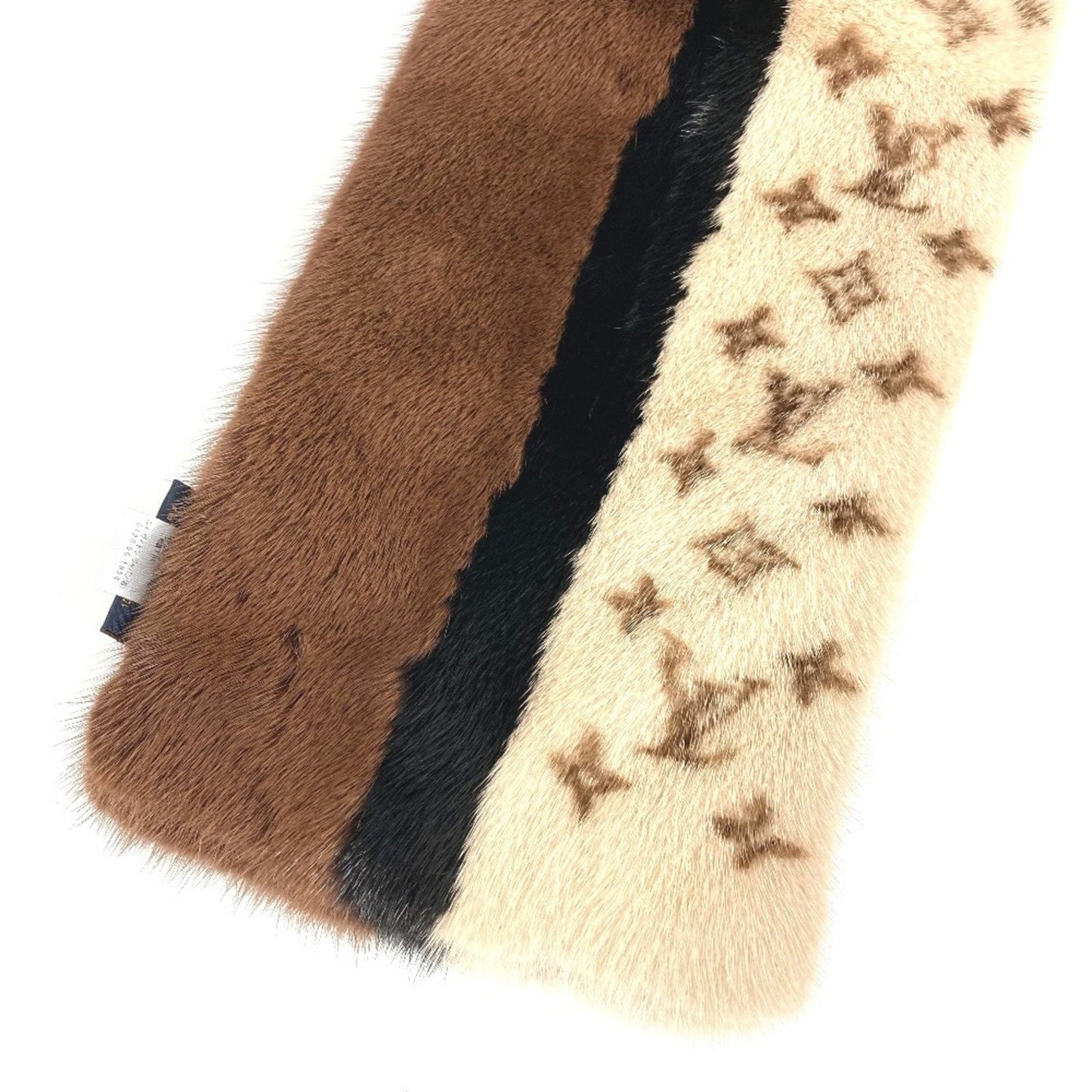 Louis Vuitton M76165 Monogram Echarpe Louis In The Winter Shawl/Stole/Tippet Scarf Mink Silk For