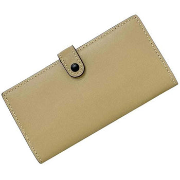 Coach Tri-Fold Long Wallet Ec-23718 Beige 57197 Leather 1941 Coach