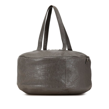 Balenciaga Air Hobo Boston Bag Shoulder Grey Leather