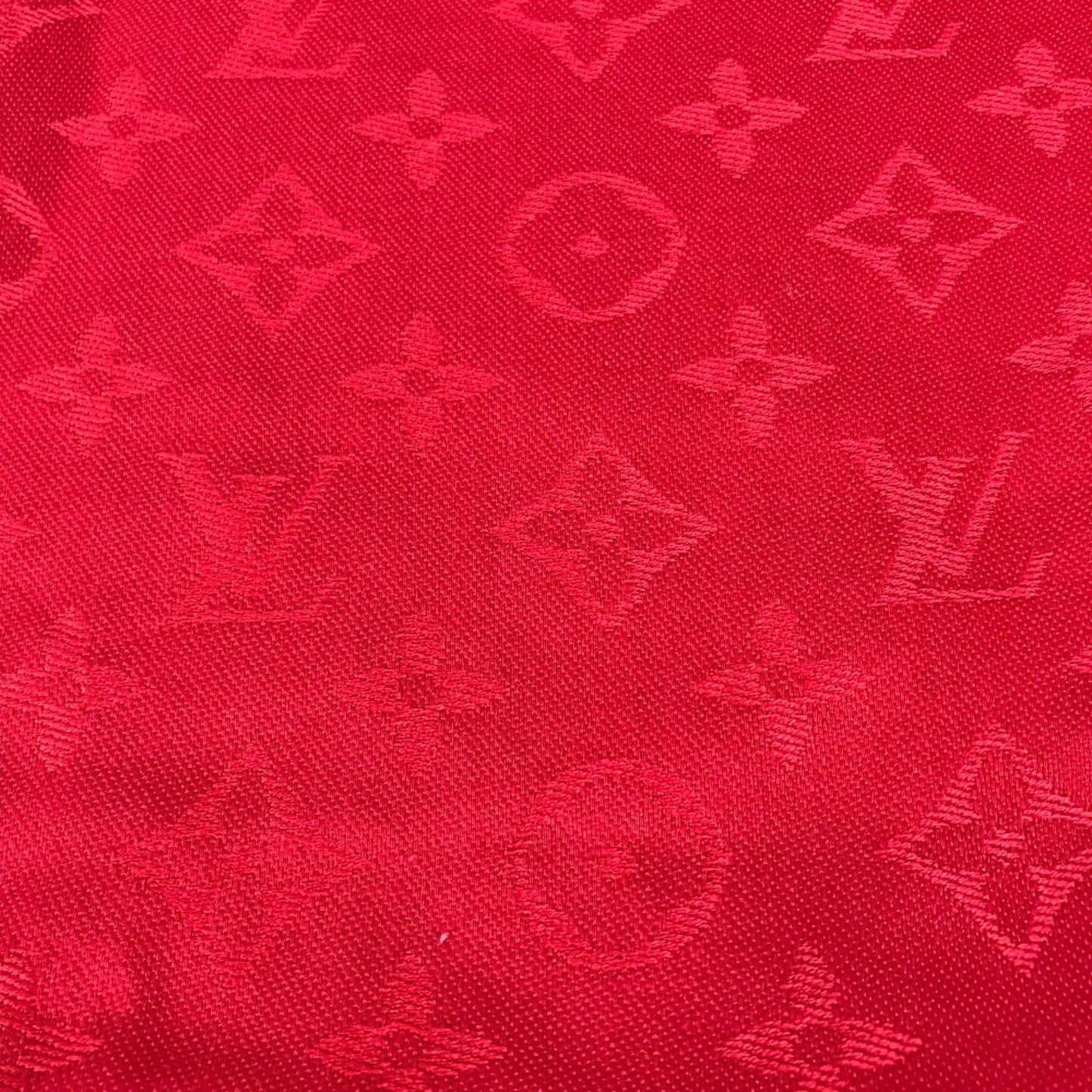 Louis Vuitton Louis Vuitton Monogram Stole Scarf Fringe Shawl Wool Silk