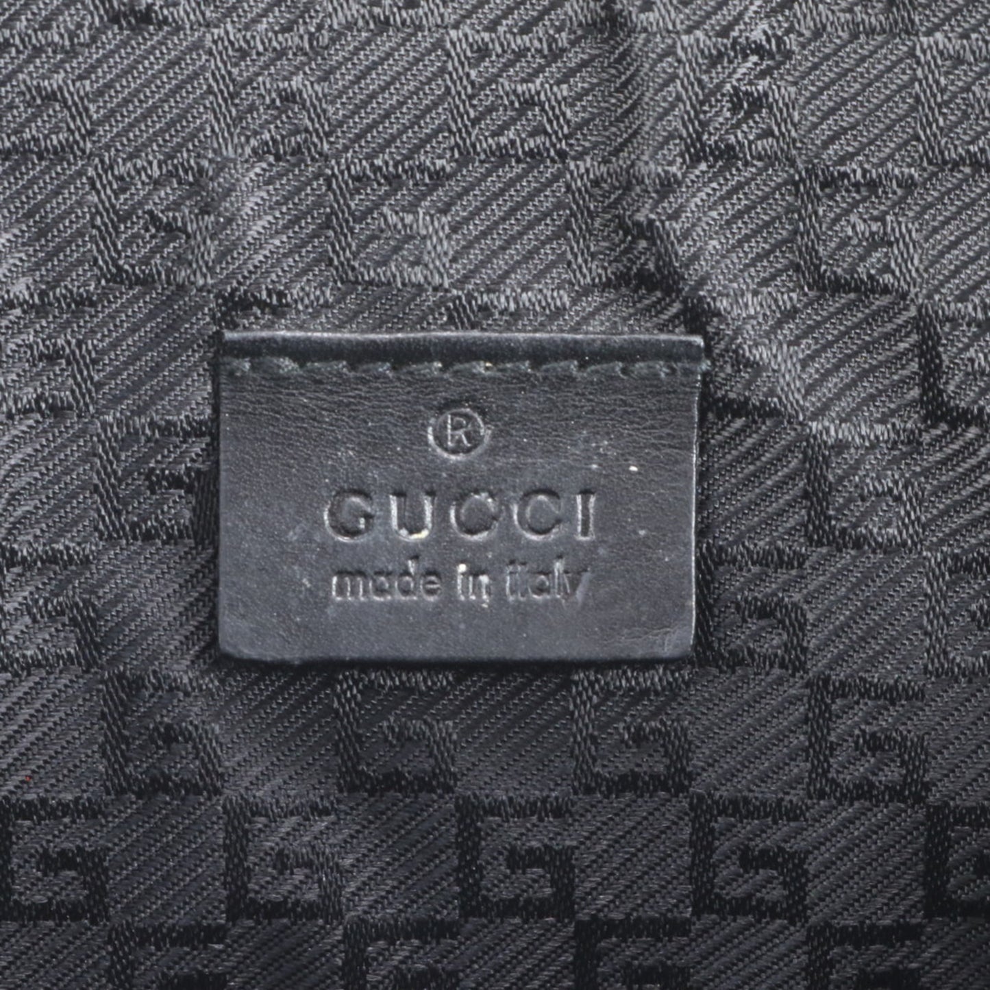 Gucci 131205 Leather 2-Way Briefcase/Tote Bag In Black