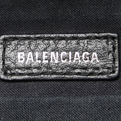 Balenciaga Everyday Backpack In Black And White With Faux Fur Leather