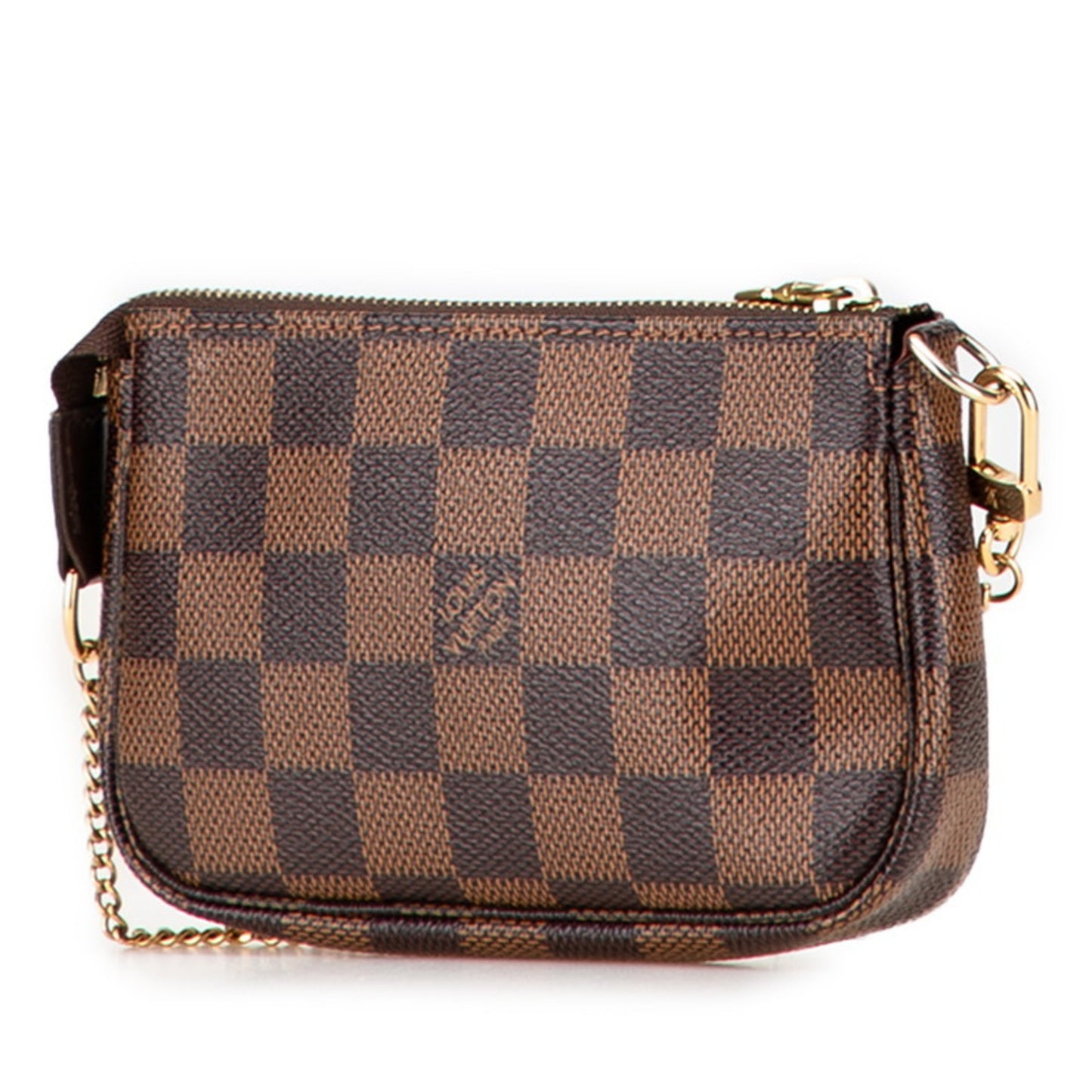 Louis Vuitton Damier Mini Pochette Accessoires T&B Pouch Handbag N58011 Brown