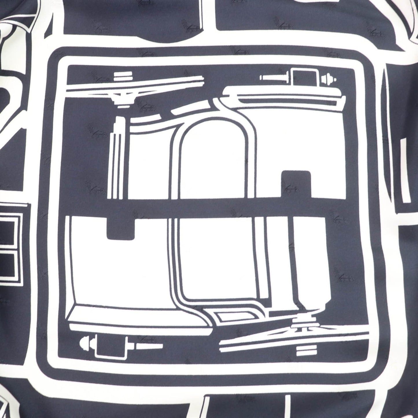 Hermes Coupe Tatouage 100% Silk Scarf