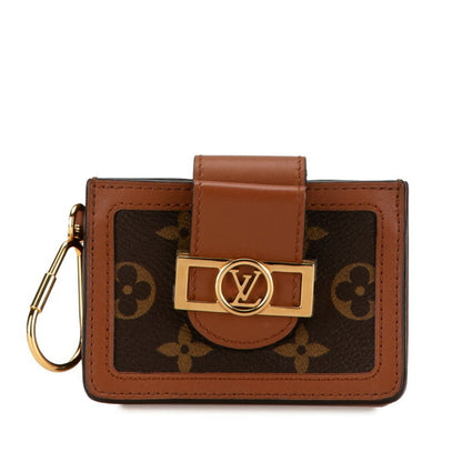 Louis Vuitton Monogram Reverse Dauphine Multicart Card Case M68751 Brown Pvc Leather