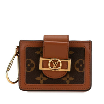 Louis Vuitton Monogram Reverse Dauphine Multicart Card Case M68751 Brown Pvc Leather
