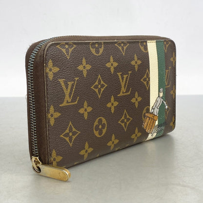 Louis Vuitton Monogram Gloom Zippy Organizer Long Wallet M60035 Brown Vert