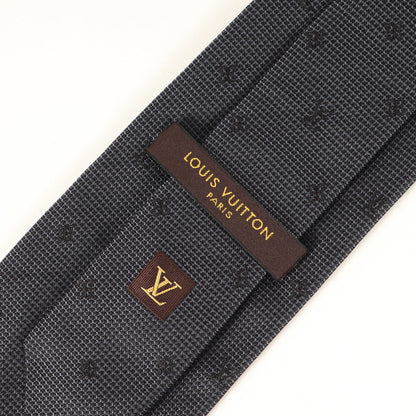 Louis Vuitton Monogram Silk Cravate Black