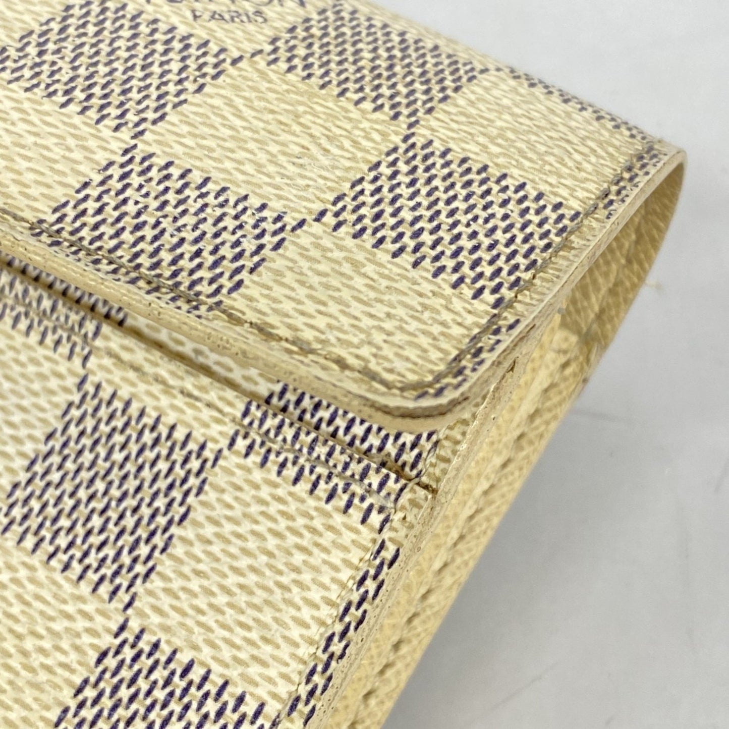 Louis Vuitton Damier Azur Portefeuille Sarah Long Wallet N61735 White