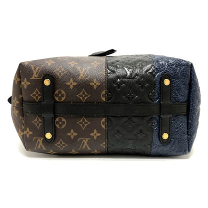 Louis Vuitton M40504 Monogram Block Tote Shoulder Bag