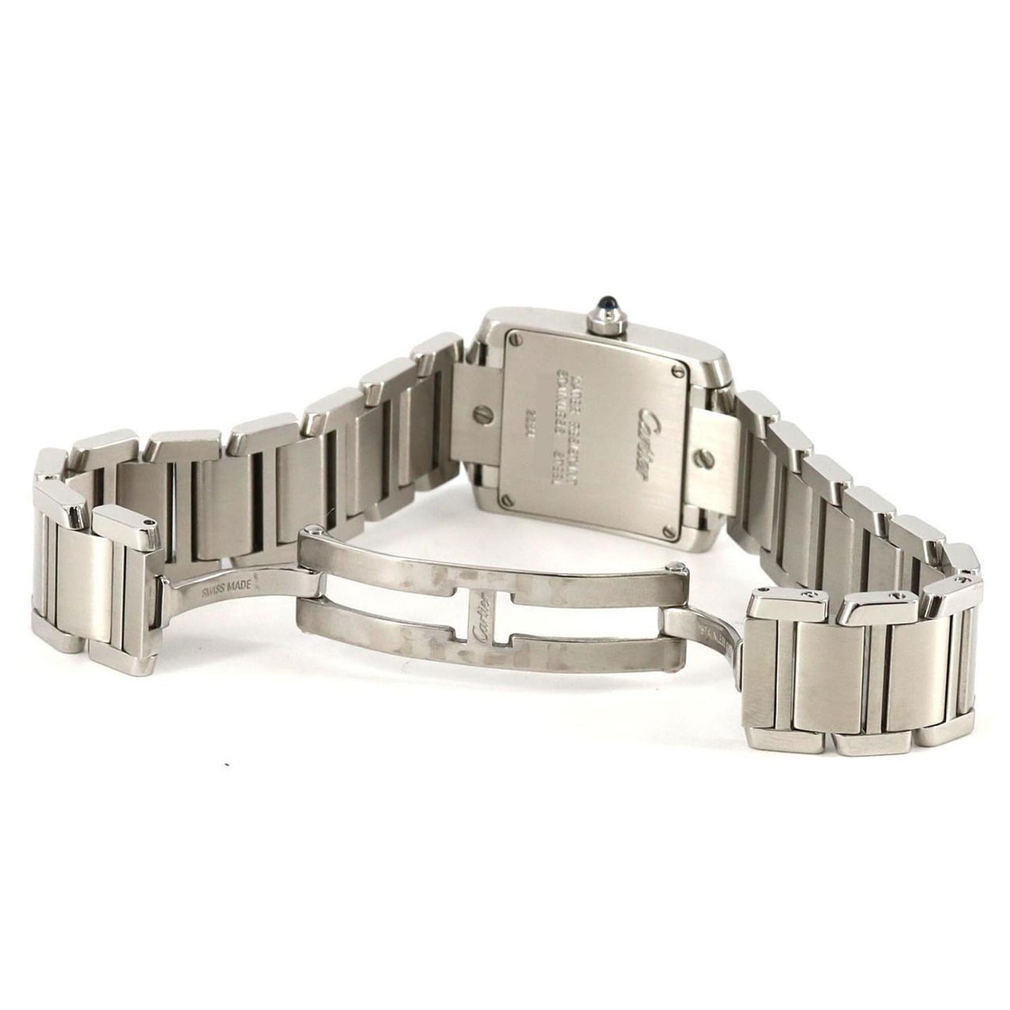 Cartier Tank Franaise Sm W51008Q3 Stainless Steel Quartz Watch
