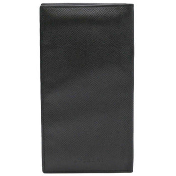 Bvlgari Classico Long Wallet Billfold Black Leather