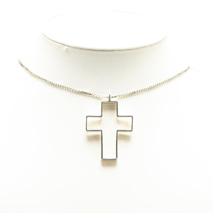 Gucci Cross Necklace Sv925 Silver