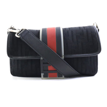 Fendi Zucca Men'S Zucca Shoulder Bag Black