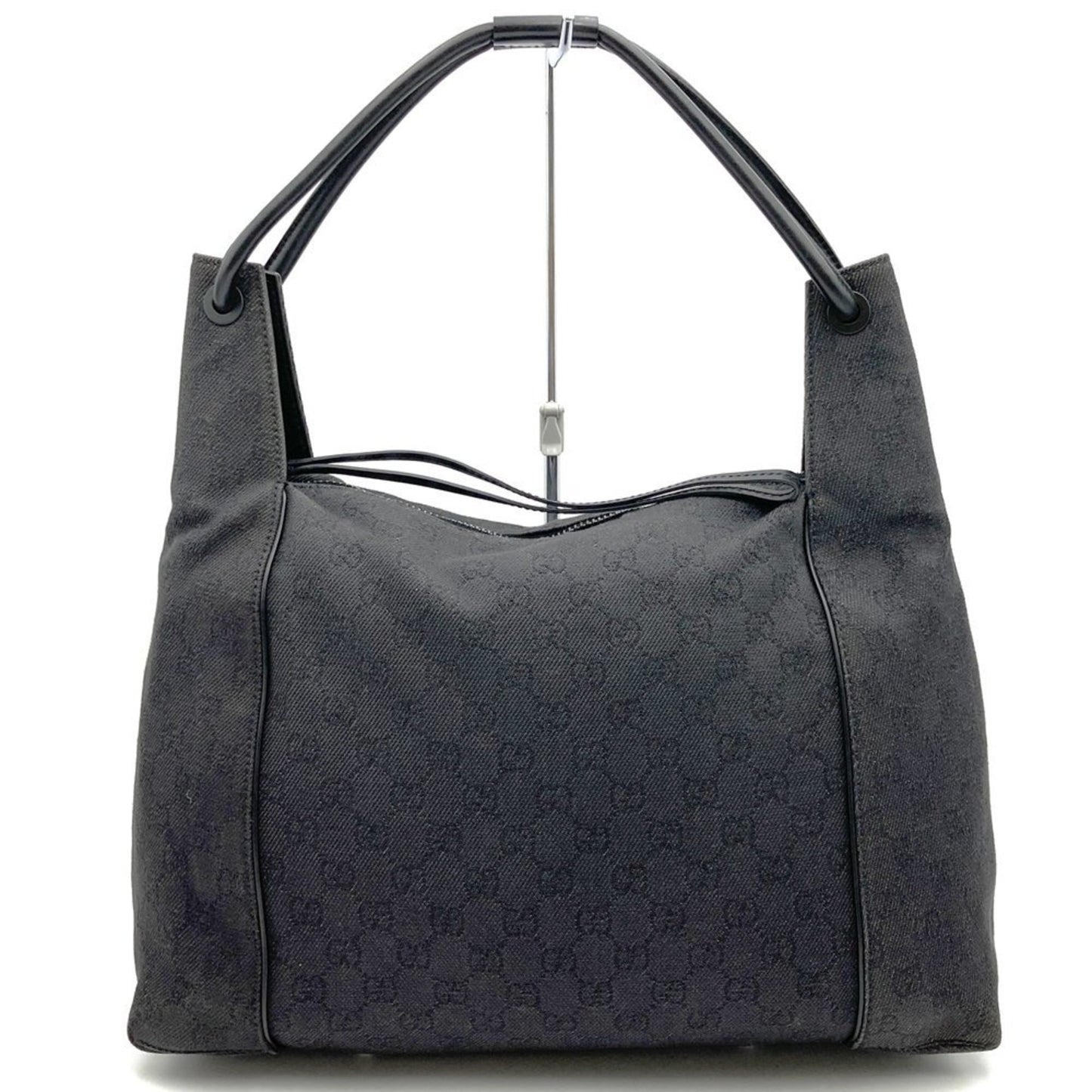 Gucci 101292 Shoulder Bag/Handbag In Black Gg Canvas