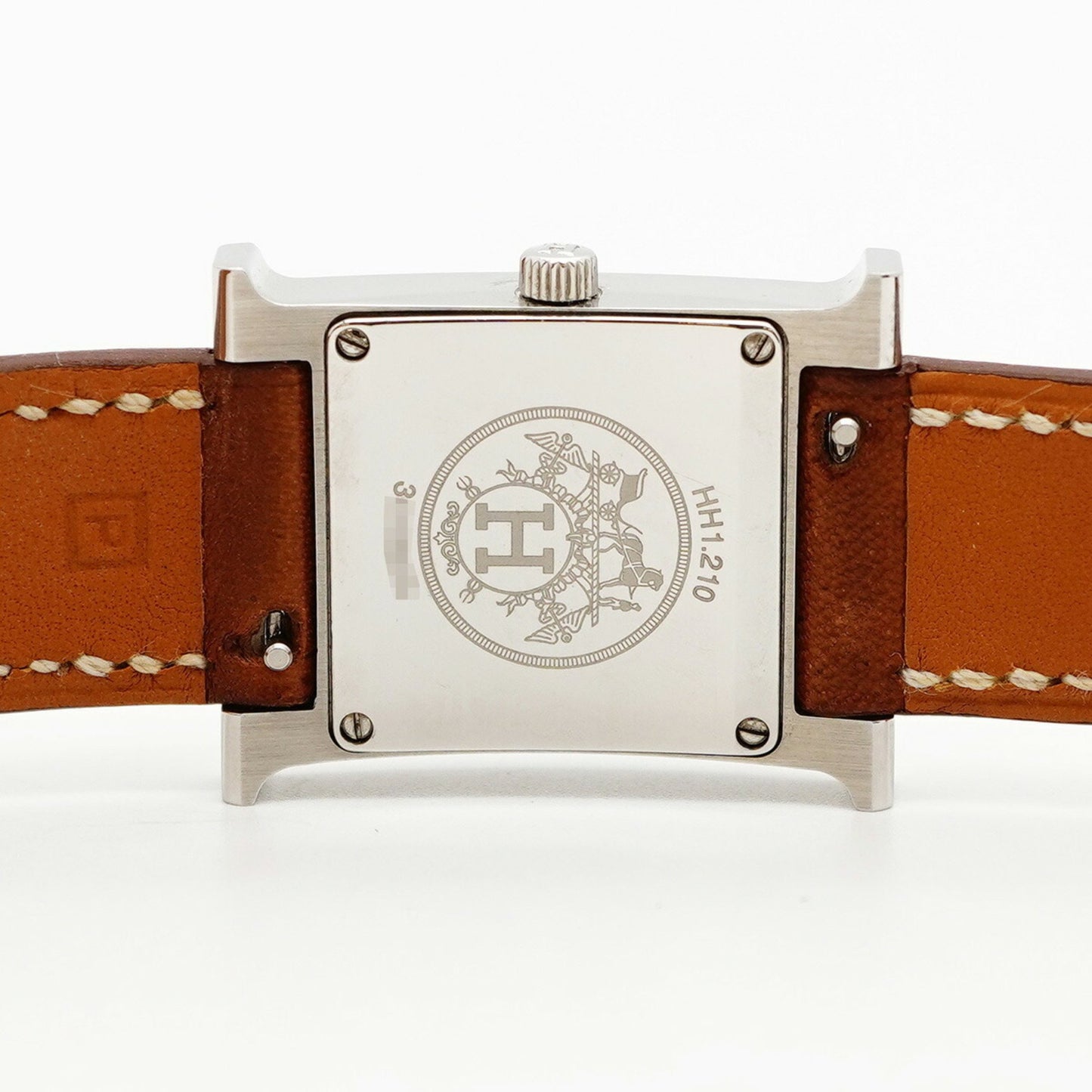 Herms H Watch Double Tour Hh1.210 White Dial