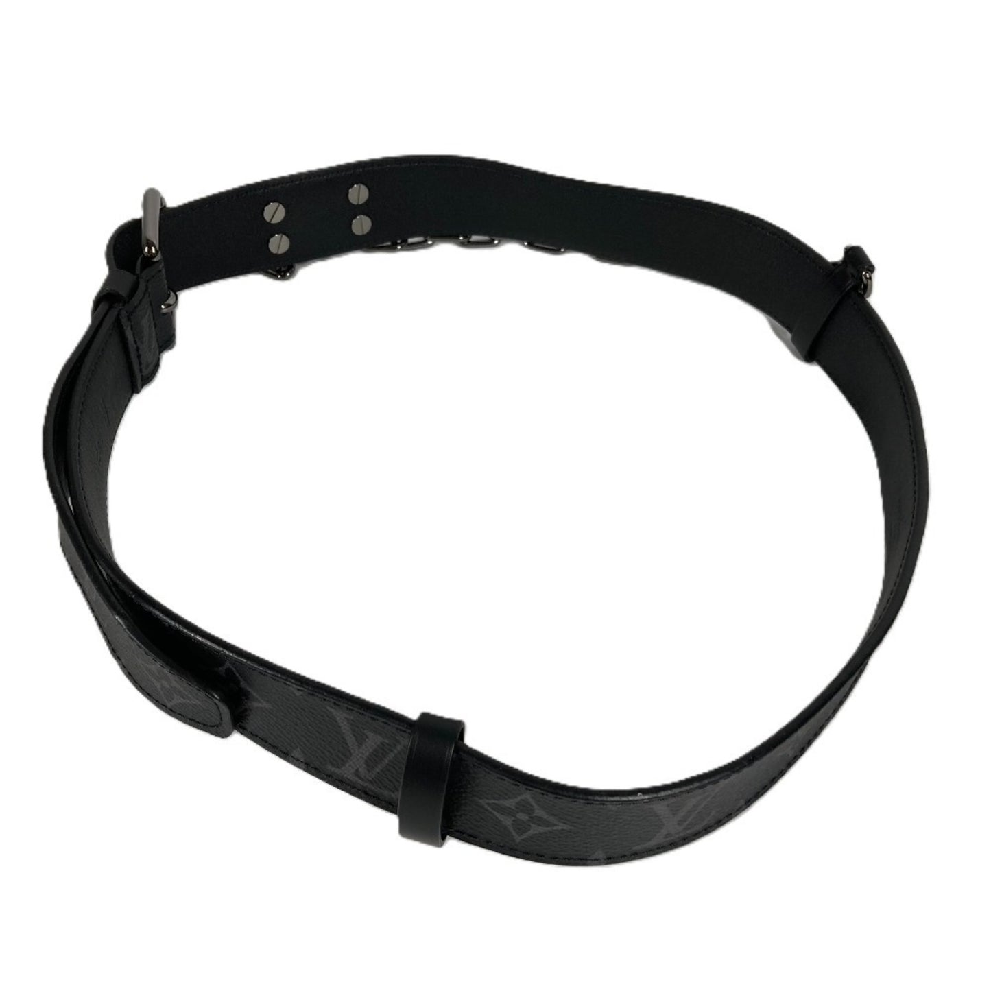 Louis Vuitton M0179V Monogram Eclipse Santur Signature Chain 35Mm Belt In Canvas