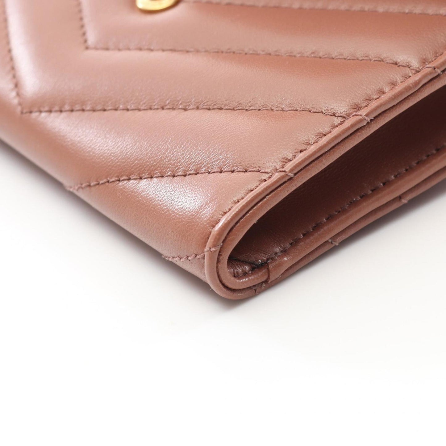 Saint Laurent Monogram Envelope Wallet Bi-Fold Leather