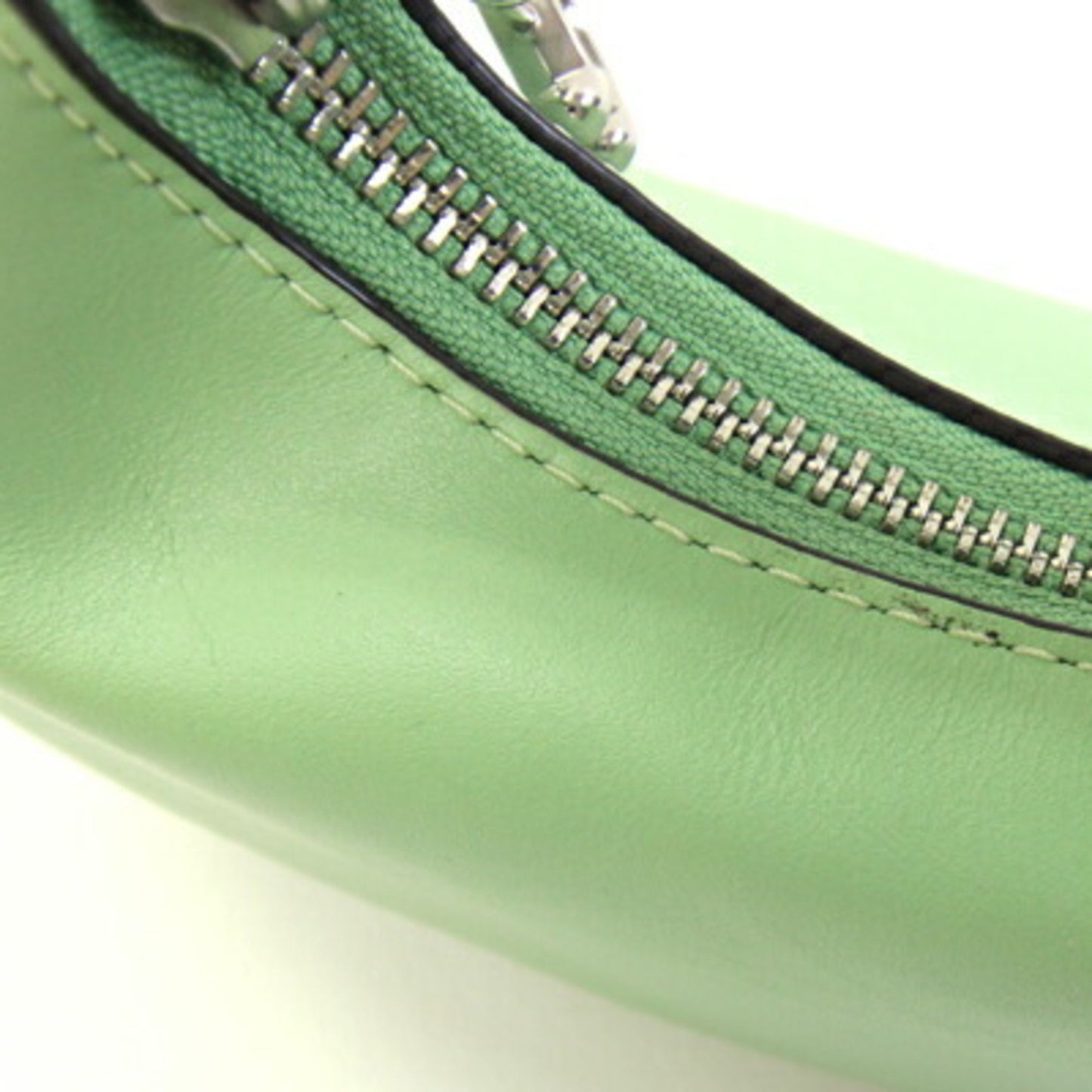 Coach Johnny Cr508 Shoulder Bag In Light Green Leather.