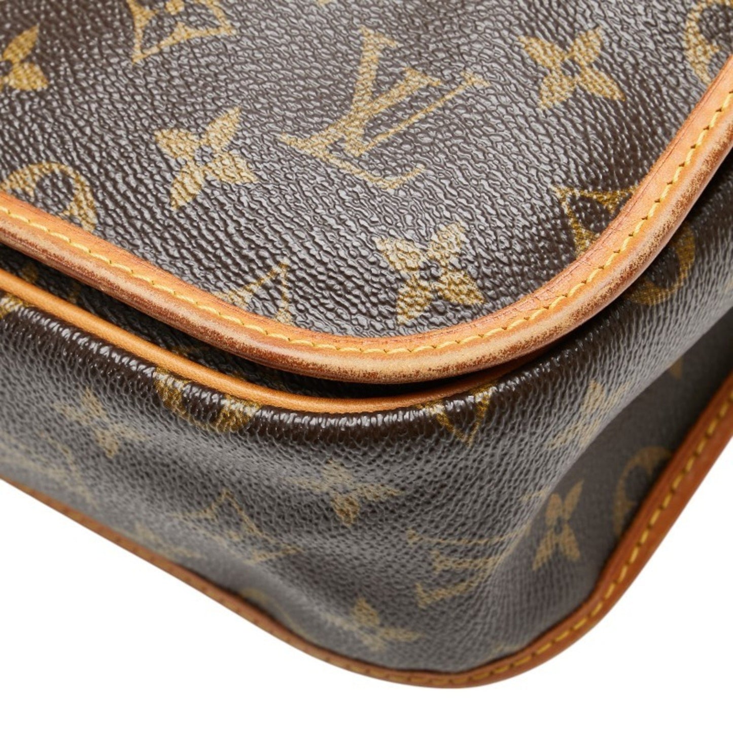 Louis Vuitton Monogram Bosphore Pm Shoulder Bag M40106 Brown Pvc Leather