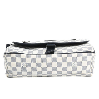Louis Vuitton Damier Chance Matchpoint Shoulder Bag In White And Navy
