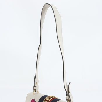 Gucci Sylvie Leather One-Shoulder Shoulder Bag 421882 Gold Hardware