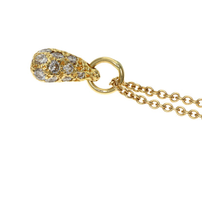 Tiffany Teardrop Diamond Necklace In 18K Yellow Gold