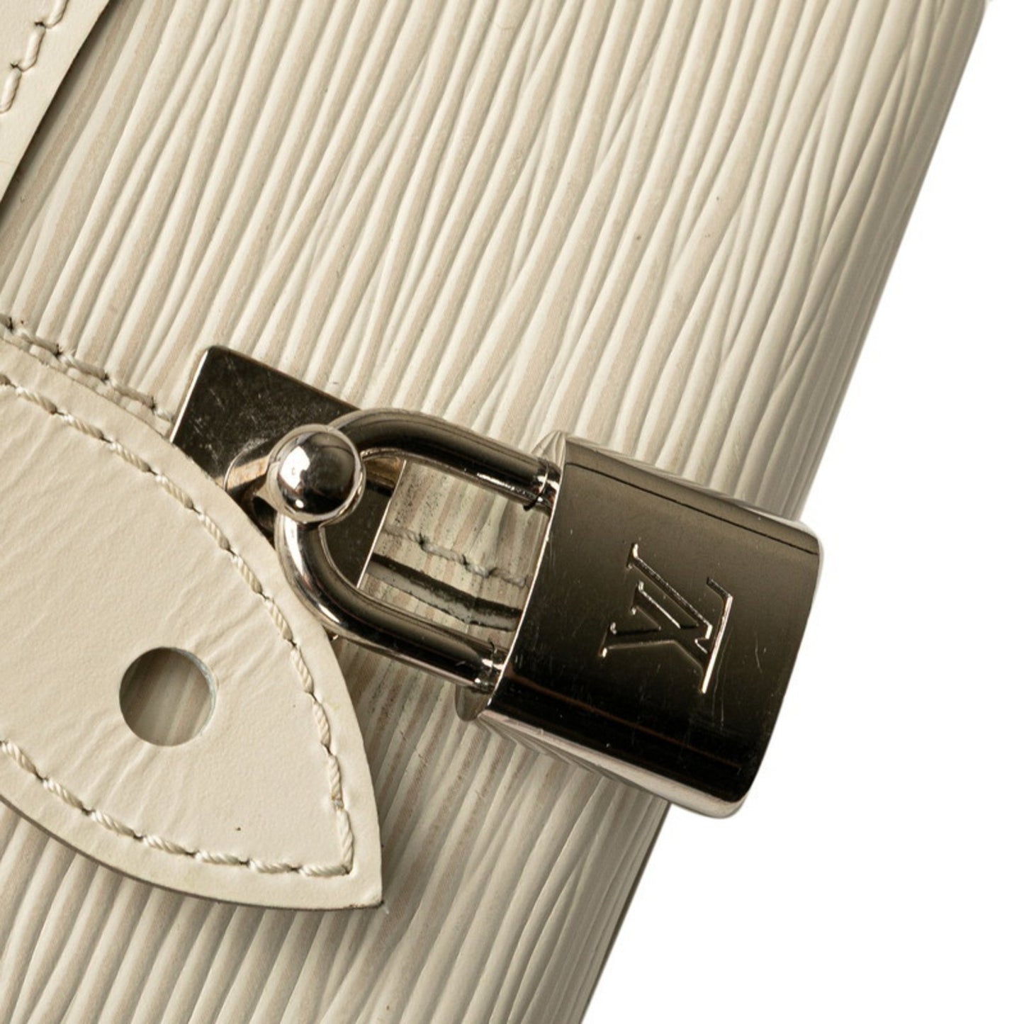 Louis Vuitton Epi Bowling Montaigne Pm Handbag M5932J Ivory White Leather