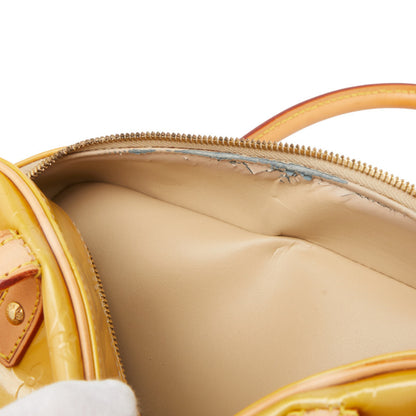 Louis Vuitton Monogram Vernis Tompkin Square Boston Bag/Handbag M91149 In Beige