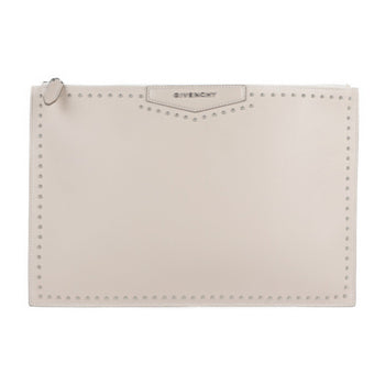 Givenchy Antigona Pouch L Antigona Pouch Second Bag Leather Pink Beige Studs Clutch 2123053008405R1