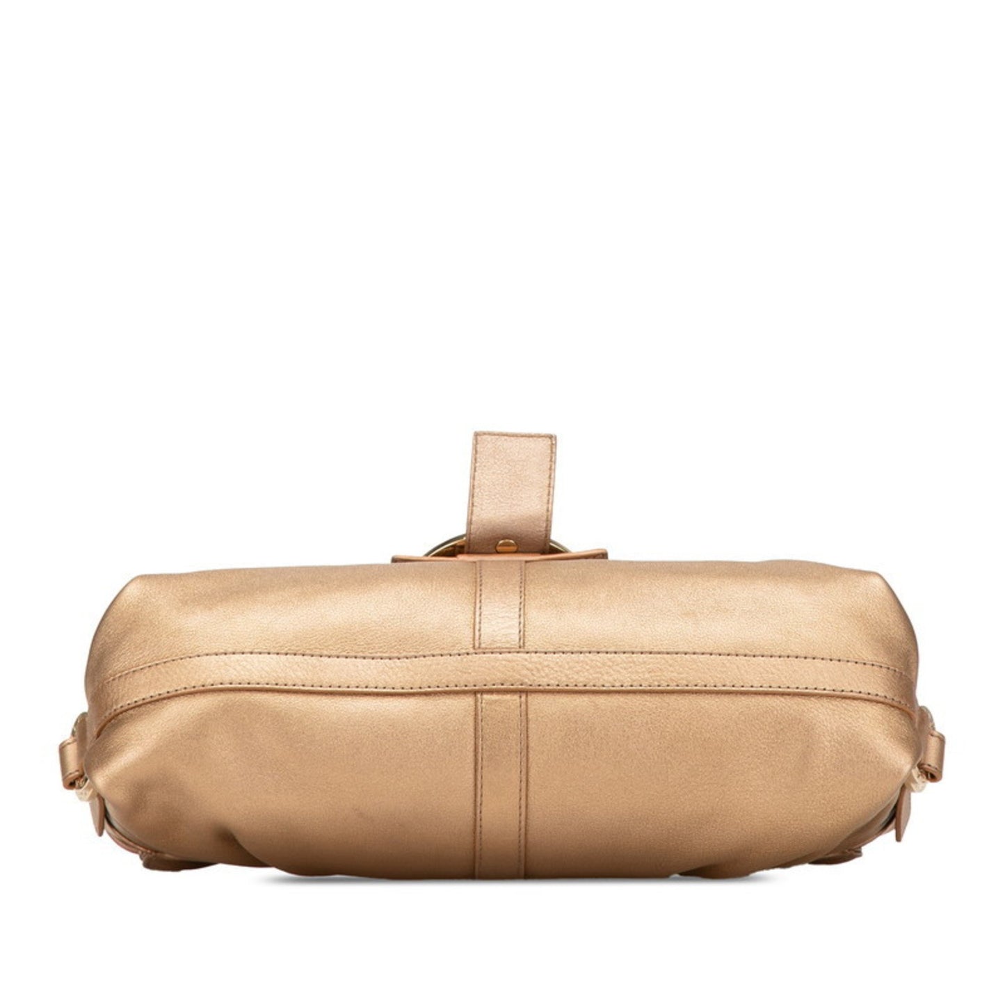 Bvlgari Chandra Crossbody Shoulder Bag In Gold Leather