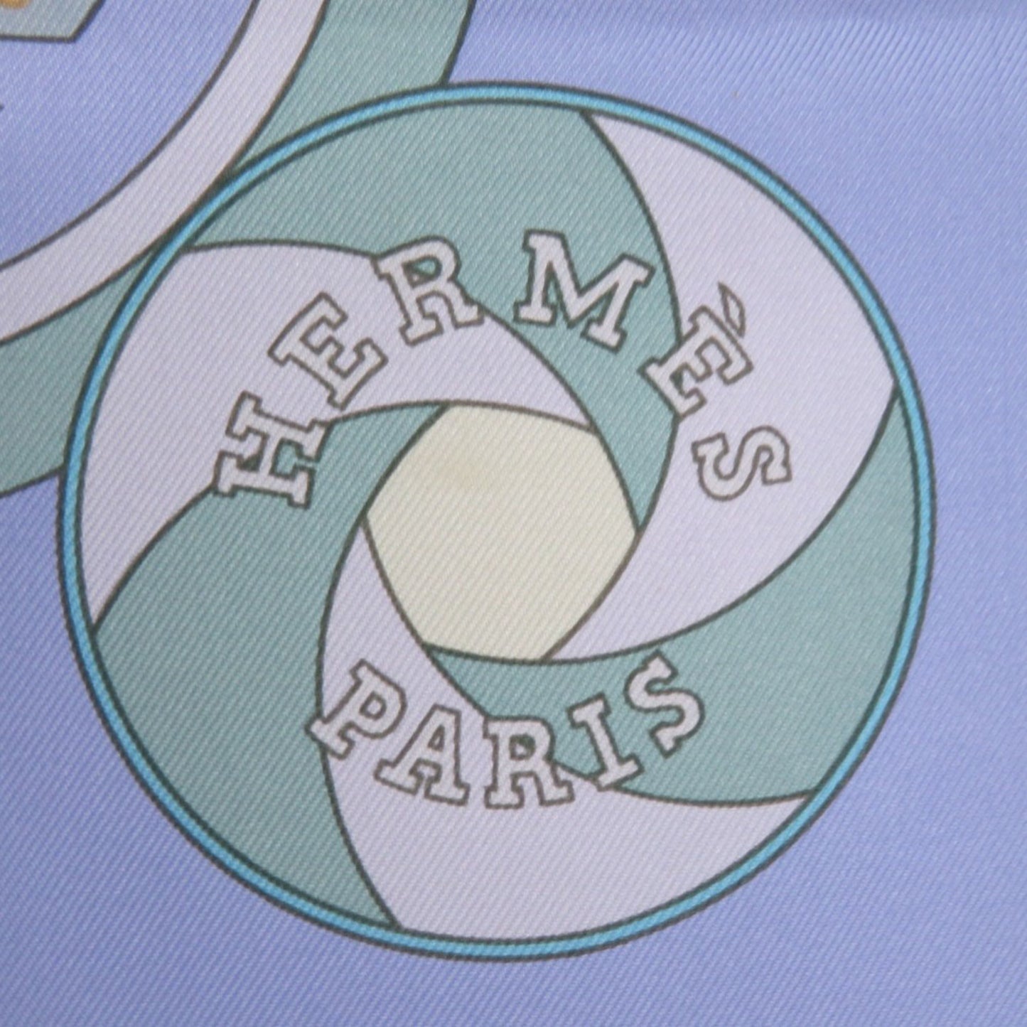 Hermes Herms Carr 90 Sequence Silk Scarf/Muffler In Light Blue