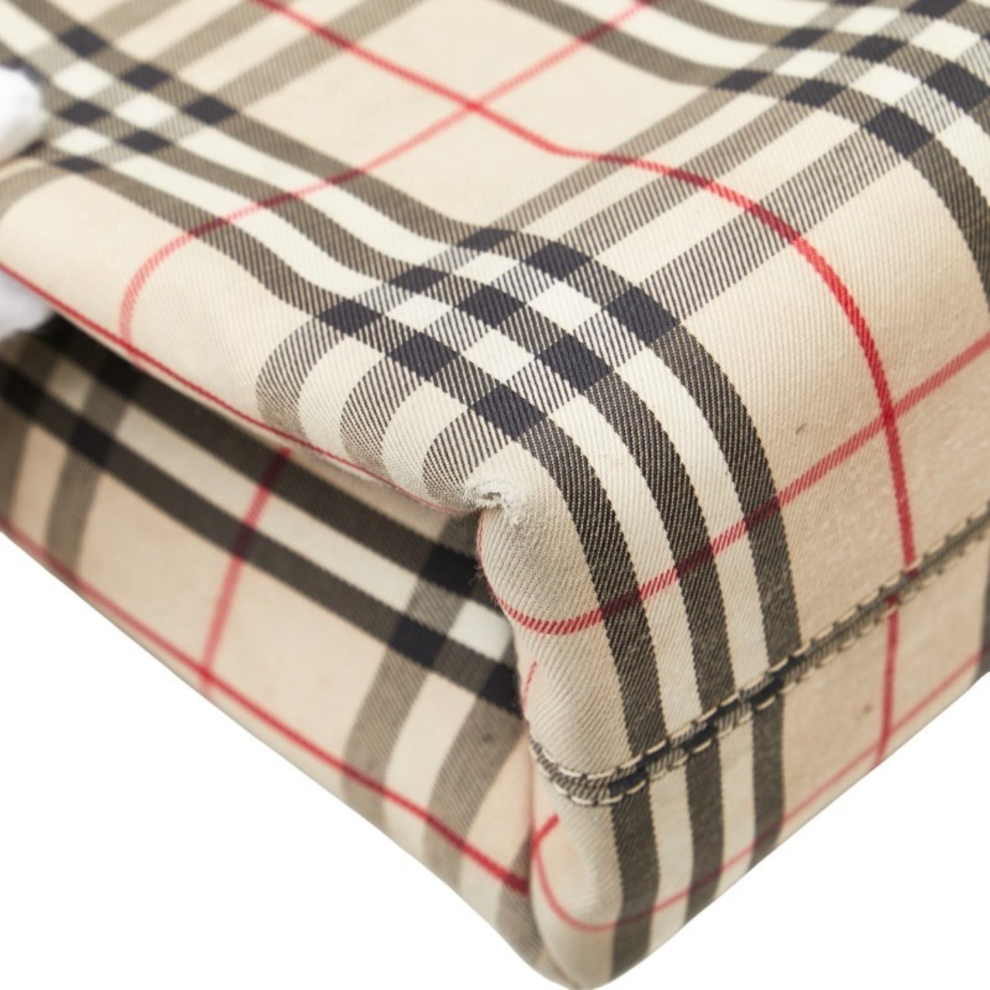 Burberry Nova Check Handbag In Beige Multicolor Canvas