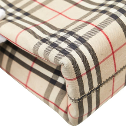 Burberry Nova Check Handbag In Beige Multicolor Canvas
